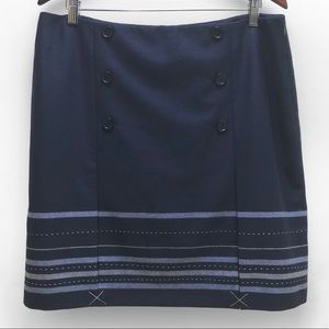 wool skirt by AnnTaylorLOFT, blue grey, sz 16 NWOT